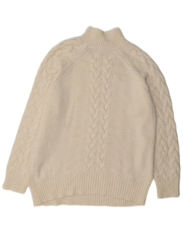 Marks & Spencer ženski džemper s kornjačičastim ovratnikom UK 14 Medium Off White Cl