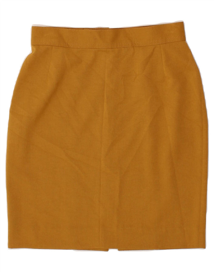 VINTAGE Womens Pencil Skirt W26 Small Beige Vintage Vintage and Second-Hand Vintage from Messina Hembry 