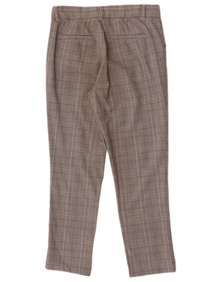 Zara ženske uske chino hlače male W26 L25 sive karirane