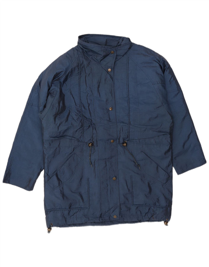 LONDON FOG Ženska prevelika vjetrovka jakna UK 10 Mala tamnoplava