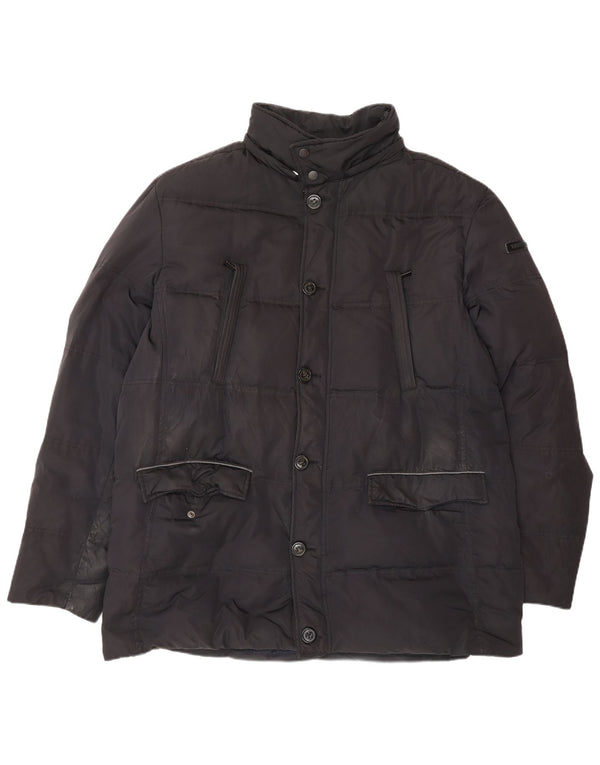 TRUSSARDI JEANS Muška podstavljena jakna IT 56 3XL crni poliester