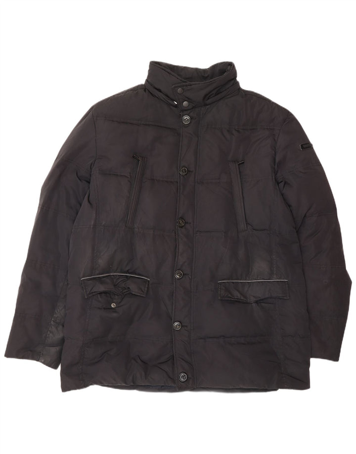 TRUSSARDI JEANS Muška podstavljena jakna IT 56 3XL crni poliester