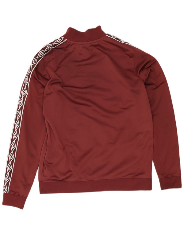 Umbro ženska gornja jakna trenirke Graphic UK 16 Large Burgundy Poliester