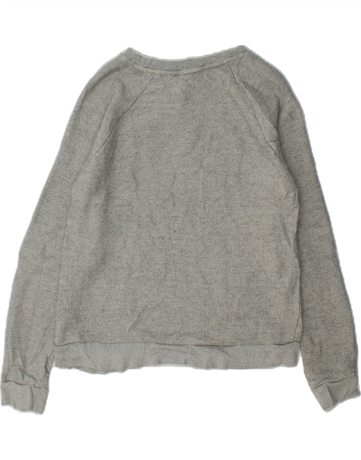 WHISTLES Womens Graphic Sweatshirt Jumper UK 14 Medium Grey Cotton Vintage Whistles and Second-Hand Whistles from Messina Hembry 
