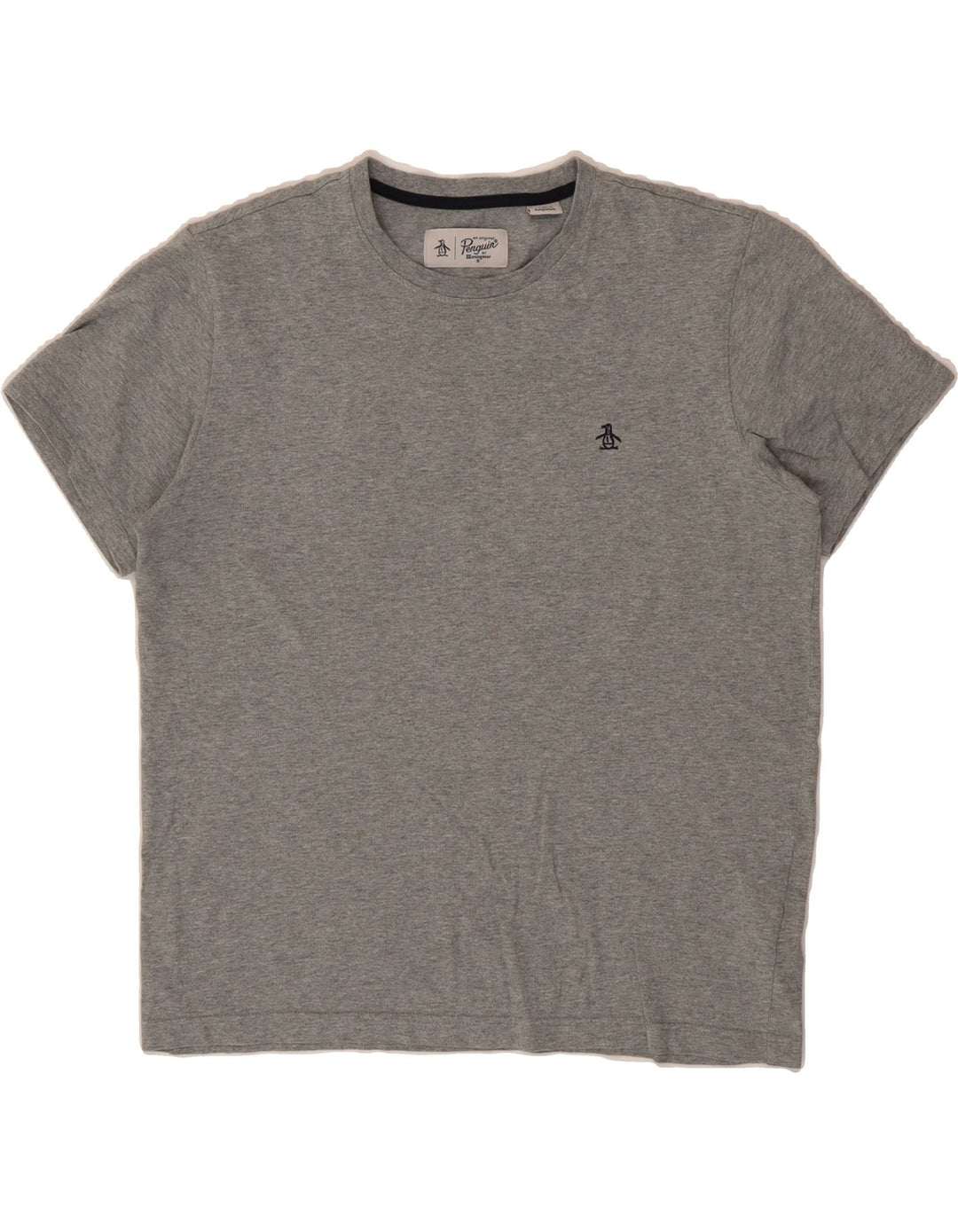 PENGUIN Mens T-Shirt Top Medium Grey Cotton Vintage Penguin and Second-Hand Penguin from Messina Hembry 