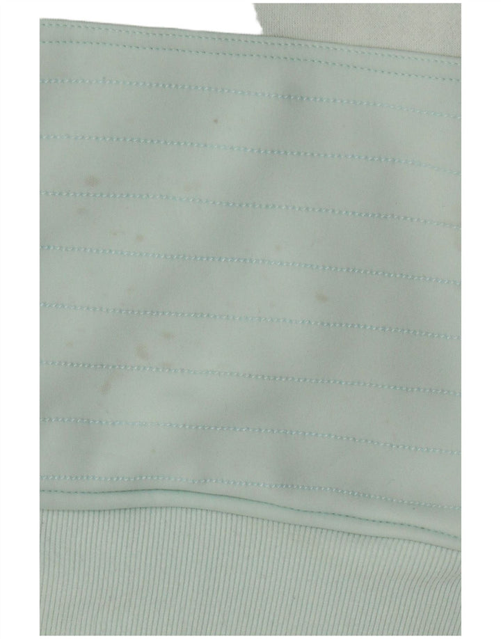 VOLCOM Ženska majica s kapuljačom s patentnim izrezom UK 12 Srednje zeleni pamuk