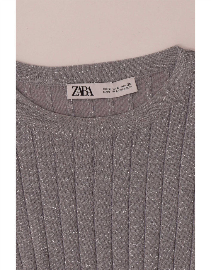 Top ženske bluze Zara UK 8 Small Silver Flecked