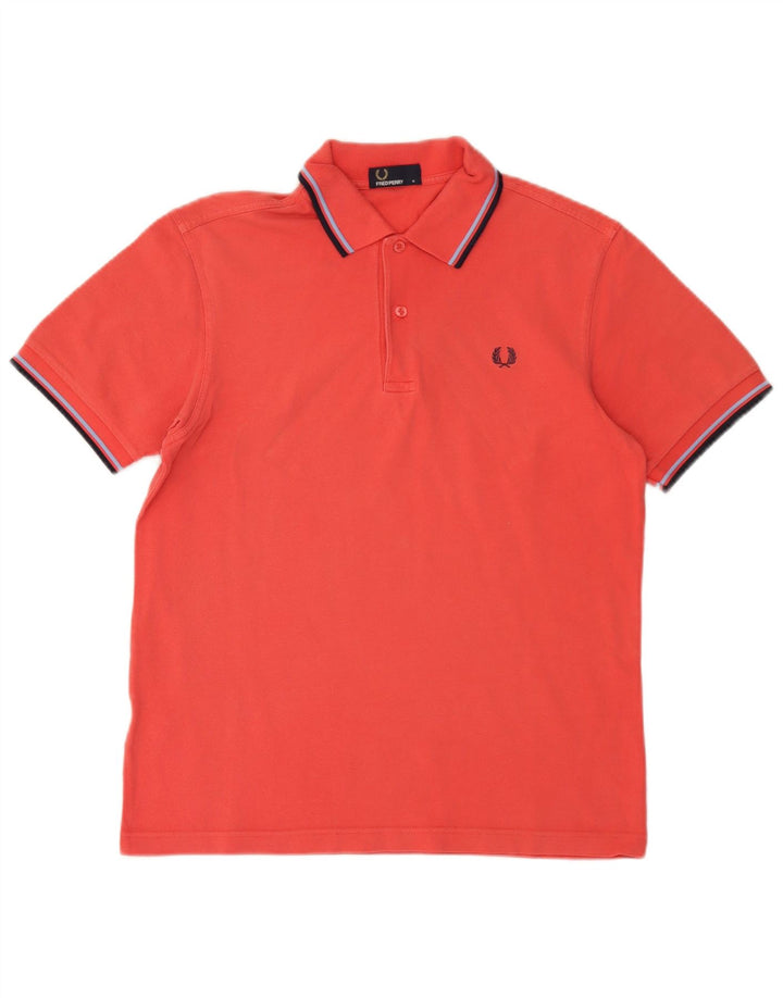 Fred Perry muška polo majica srednje crvene pruge, pamuk
