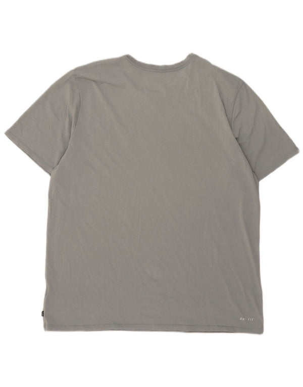 Nike muška majica kratkih rukava atletskog kroja s motivima 2XL siva s pjegama