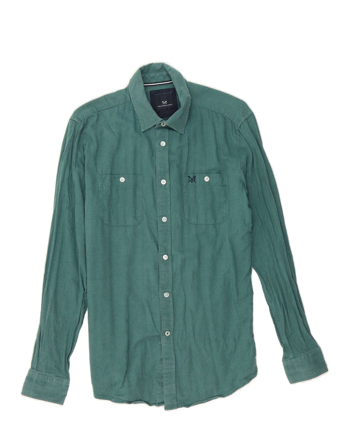 CREW CLOTHING Mens Shirt Small Green Wool Vintage Crew Clothing and Second-Hand Crew Clothing from Messina Hembry 