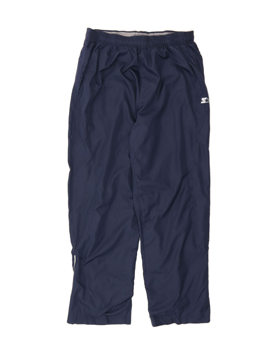 STARTER Mens Tracksuit Trousers Large Navy Blue Polyester Vintage Starter and Second-Hand Starter from Messina Hembry 