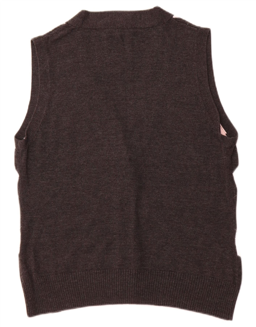 TOM TAILOR Ženski kratki kardigan pulover UK 18 XL Crni Argyle/Diamond