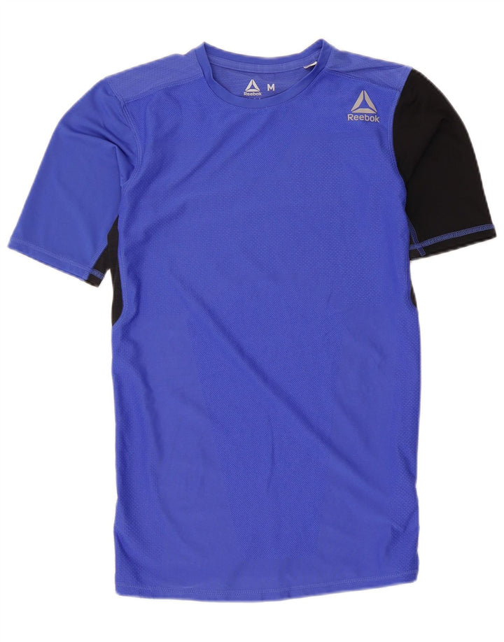 Reebok ženska majica kratkih rukava UK 12 Medium Blue Colourblock poliester
