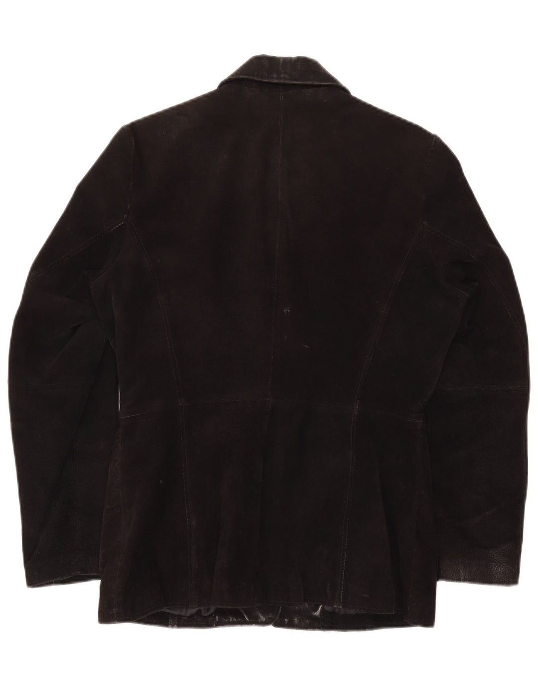 GYPSY Ženska jakna od brušene kože s 3 gumba UK 14 Srednja crna koža