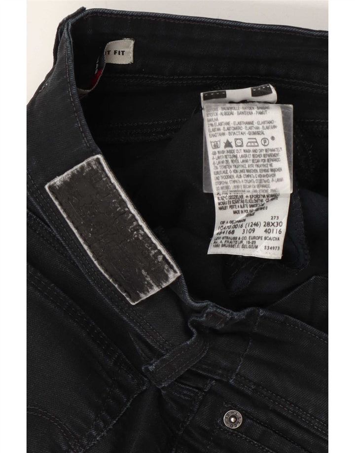 Ravne traperice Levi's 470 W28 L28 tamnoplavi pamuk