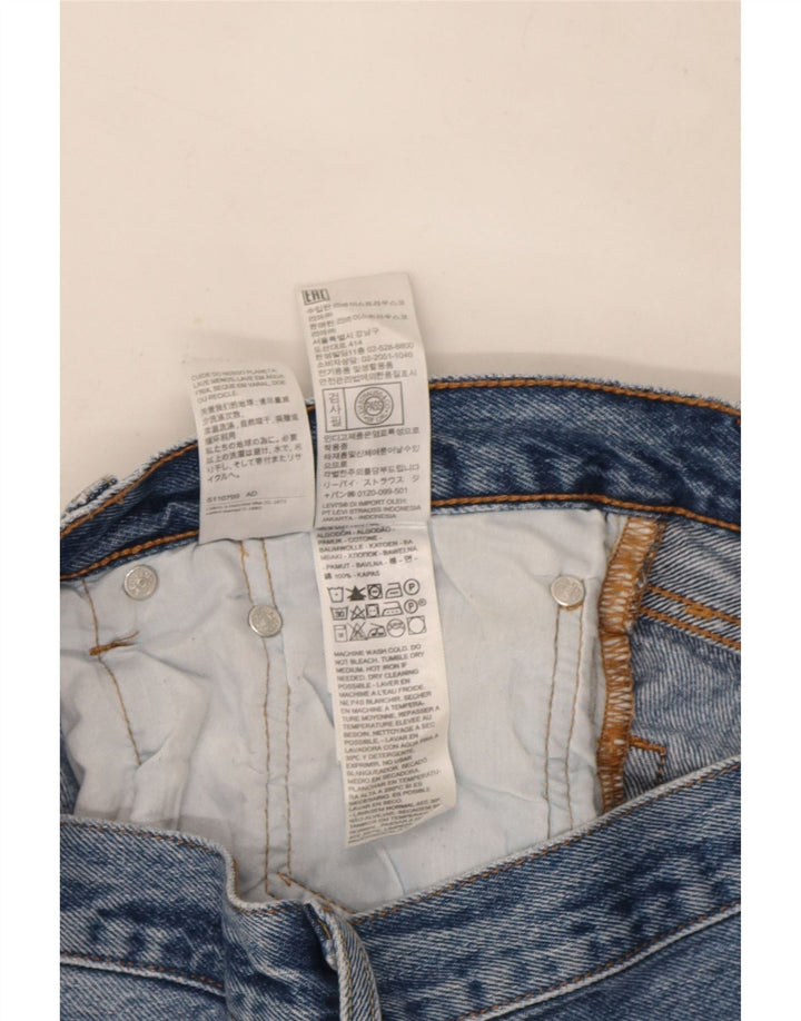 Levi's muške 501 ravne traperice W30 L28 plavi pamuk