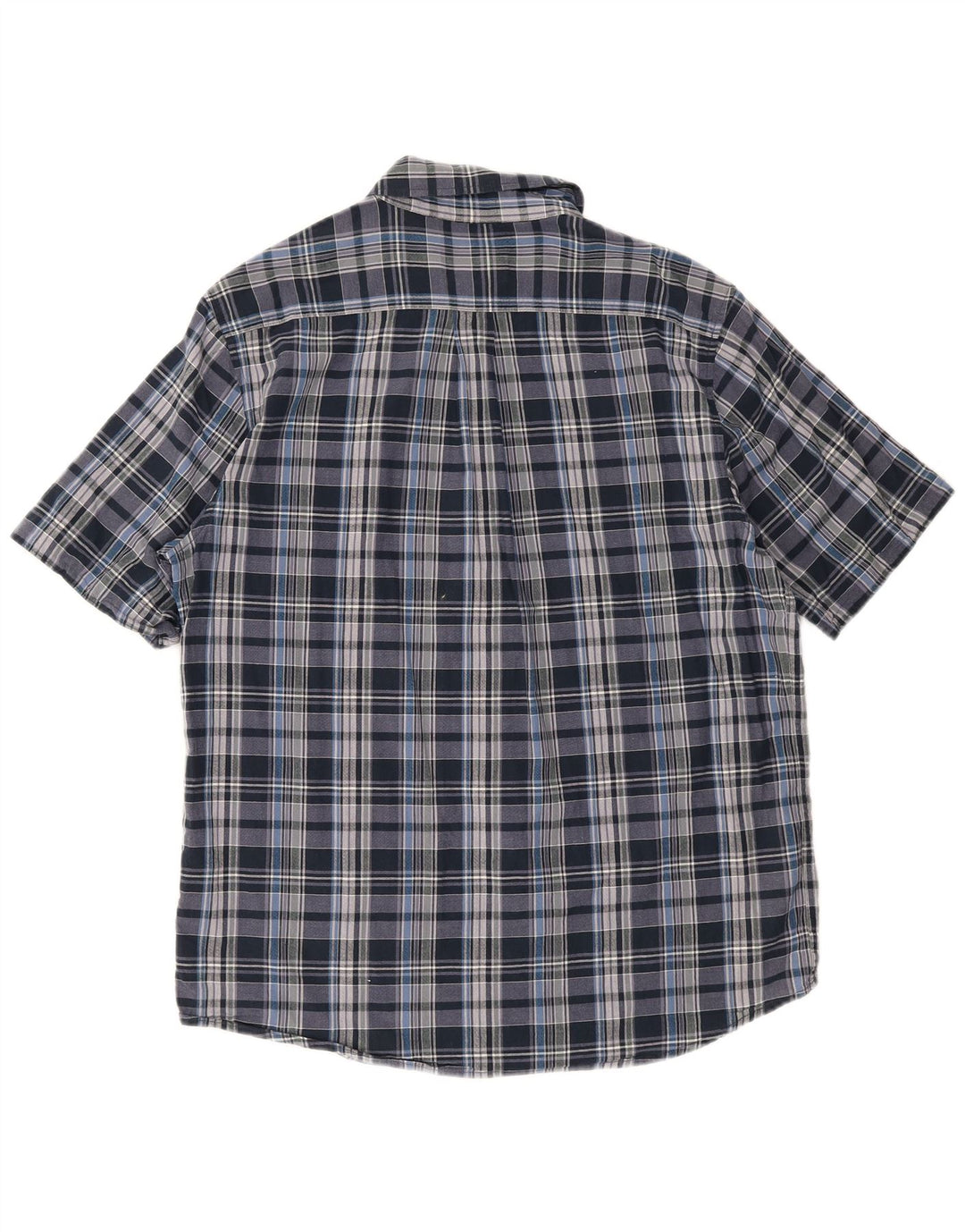 Woolrich muška majica kratkih rukava standardnog kroja, veliki plavi karirani pamuk