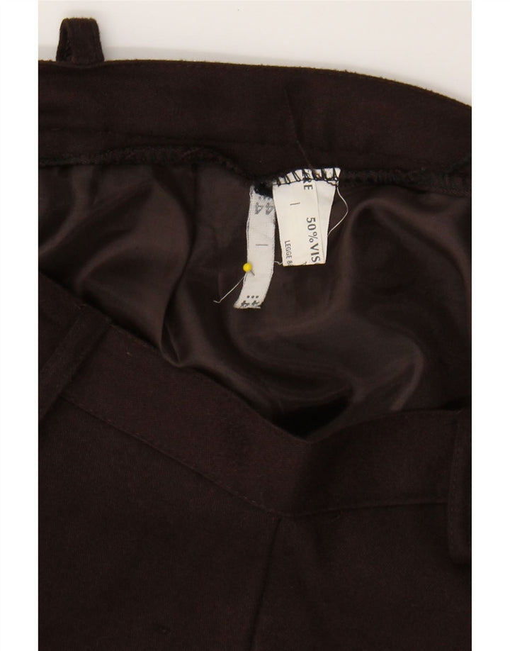 VINTAGE Womens Mini Skirt IT 44 Medium W28  Brown Viscose Vintage Vintage and Second-Hand Vintage from Messina Hembry 