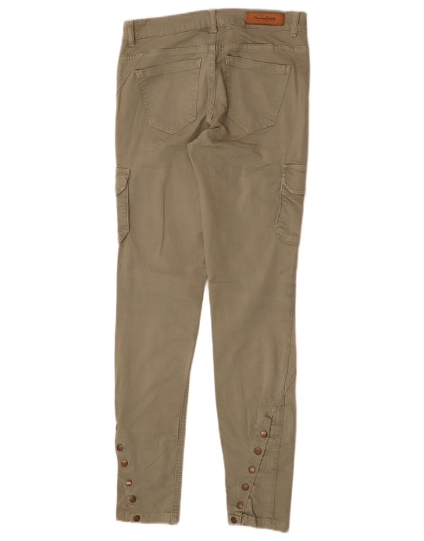 Zara ženske uske kargo hlače EU 34 2XS W24 L28 kaki pamuk