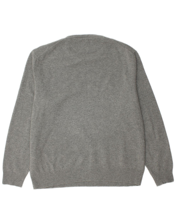 POLO RALPH LAUREN Muški pulover s okruglim izrezom 2XL siva vunena