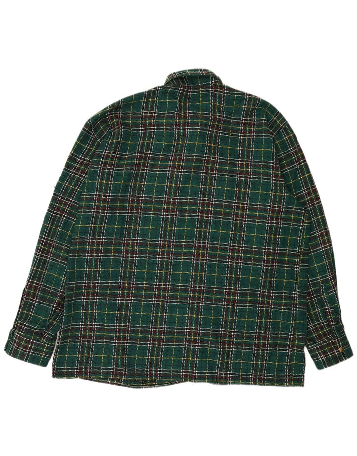 Vintage muška majica od flanela 2XL zelena karirana