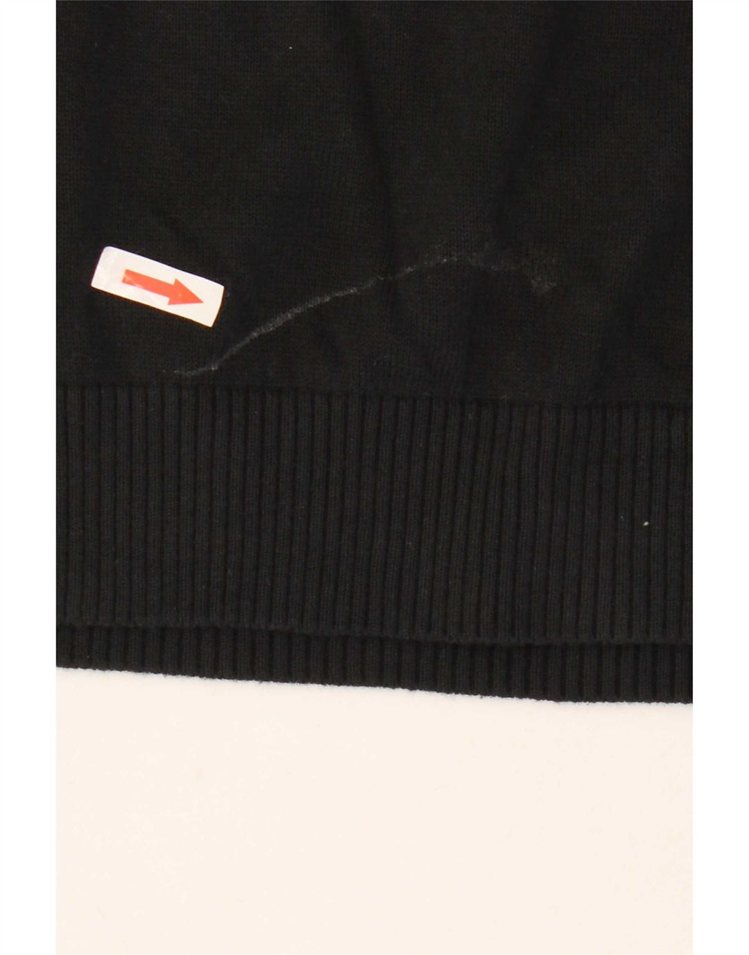 Tommy Hilfiger muški džemper s V-izrezom Srednji crni pamuk