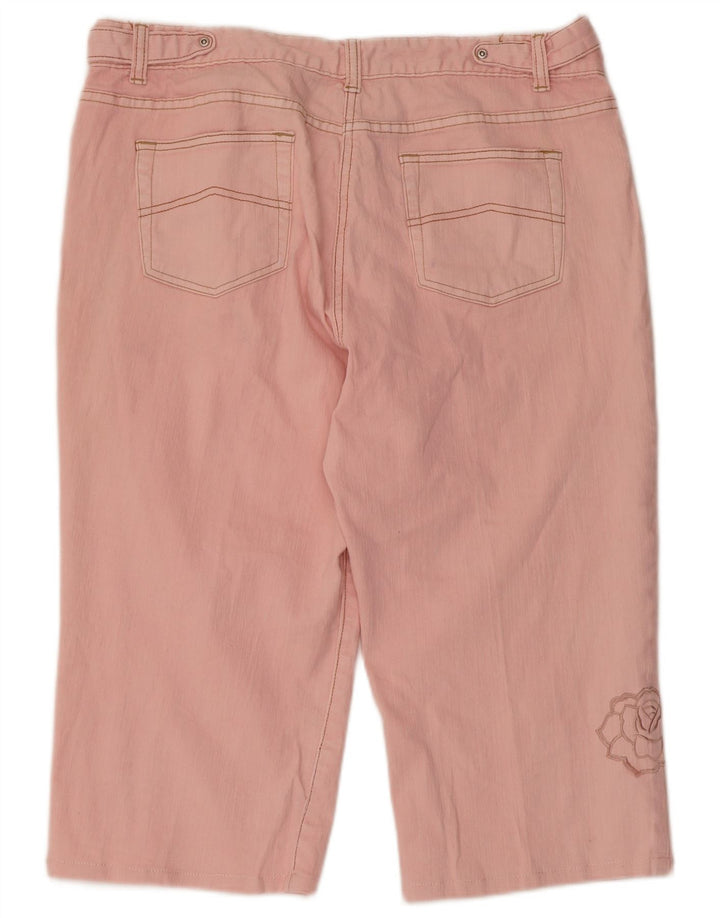 Obične ženske bermude M&Co W36 XL ružičasto cvjetni