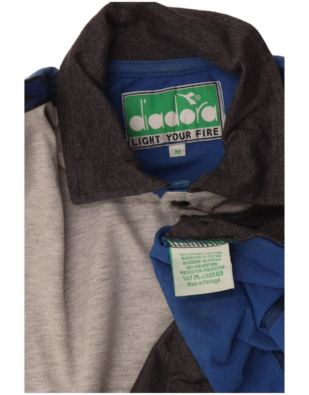 Diadora muška polo majica srednje sive boje, pamuk