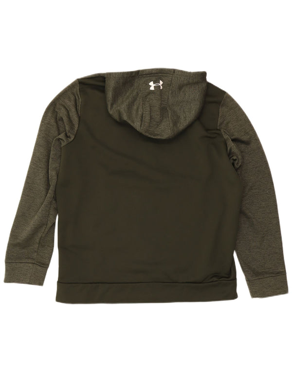 Under Armour muški pulover s kapuljačom Cold Gear XL kaki pjegavi poliester