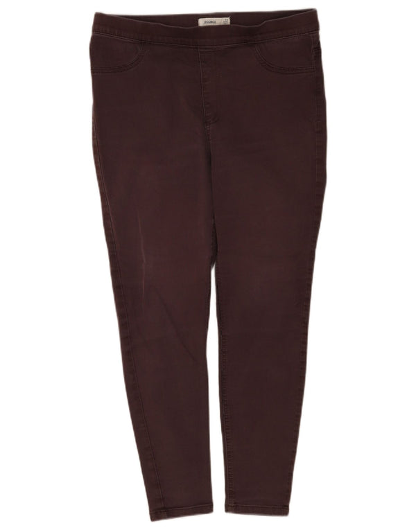 Marks & Spencer Ženske kratke jegging traperice UK 14 Large W34 L25 Smeđi pamuk