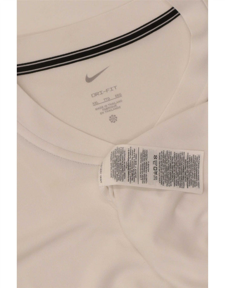 Nike Dri Fit T-Shirt Top 2XL bijeli poliester