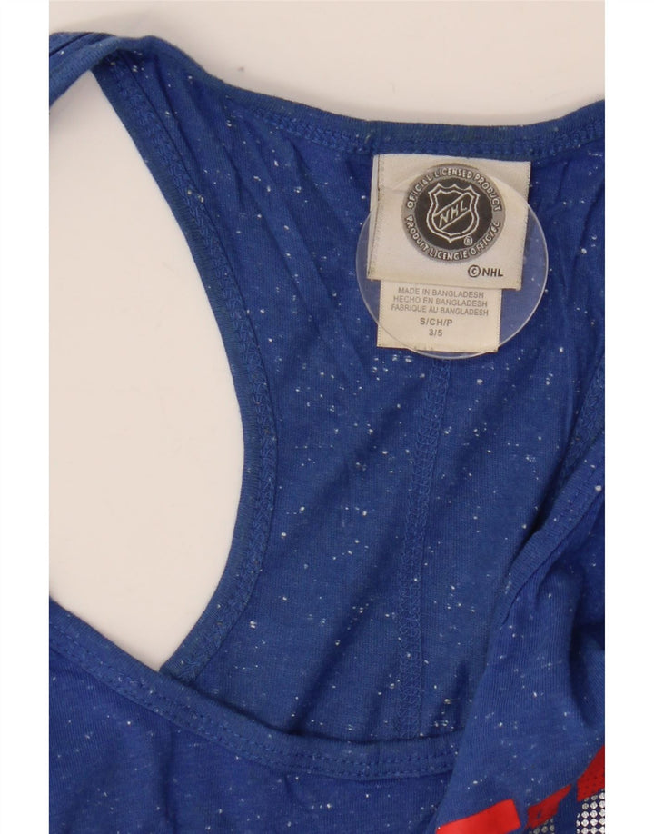 NHL ženski Montreal Canadiens grafički prsluk Top UK 10 Small Blue Flecked