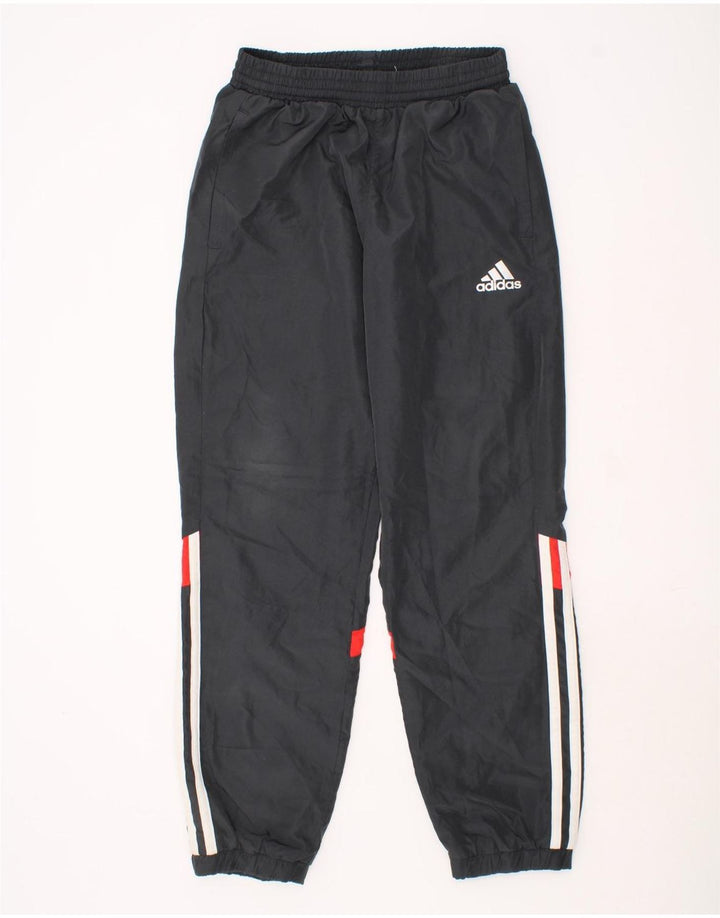 ADIDAS Boys Climalite Tracksuit Trousers Joggers 9-10 Years Grey Polyester Vintage Adidas and Second-Hand Adidas from Messina Hembry 