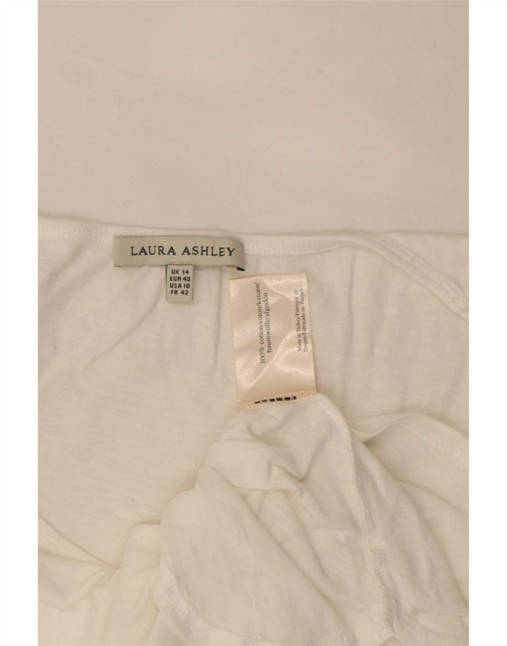 Velika ženska tunika Laura Ashley UK 14, bijeli pamuk