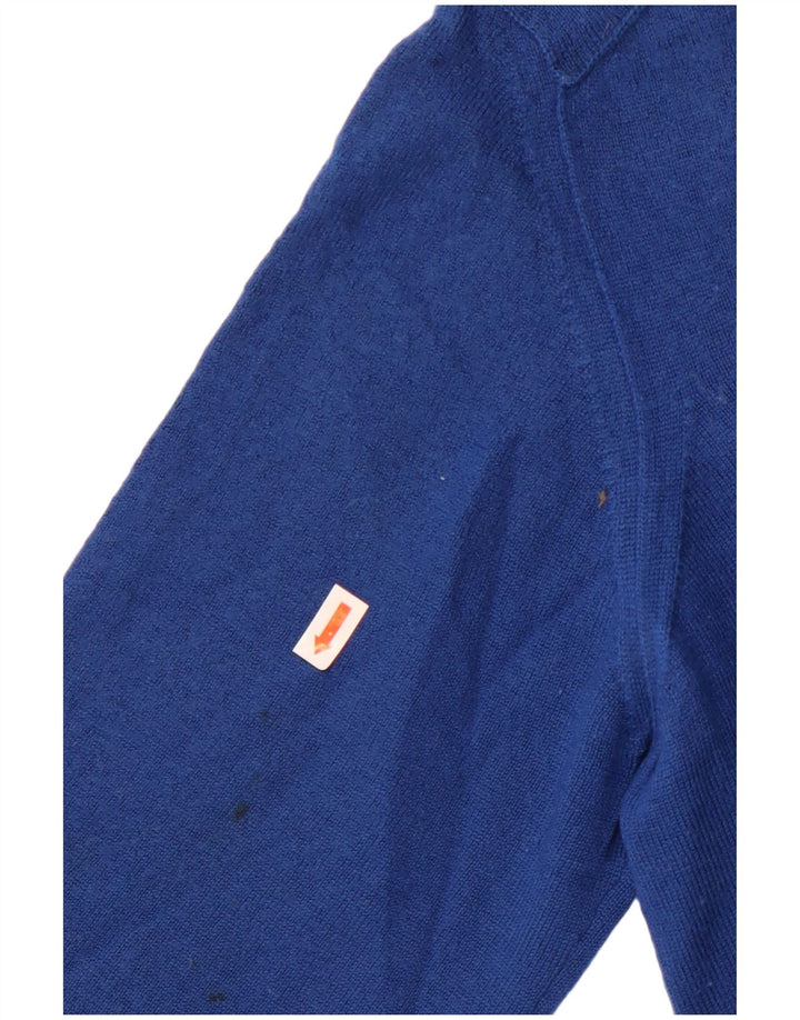 Marks & Spencer Ženski džemper s V-izrezom UK 16 Veliki plavi