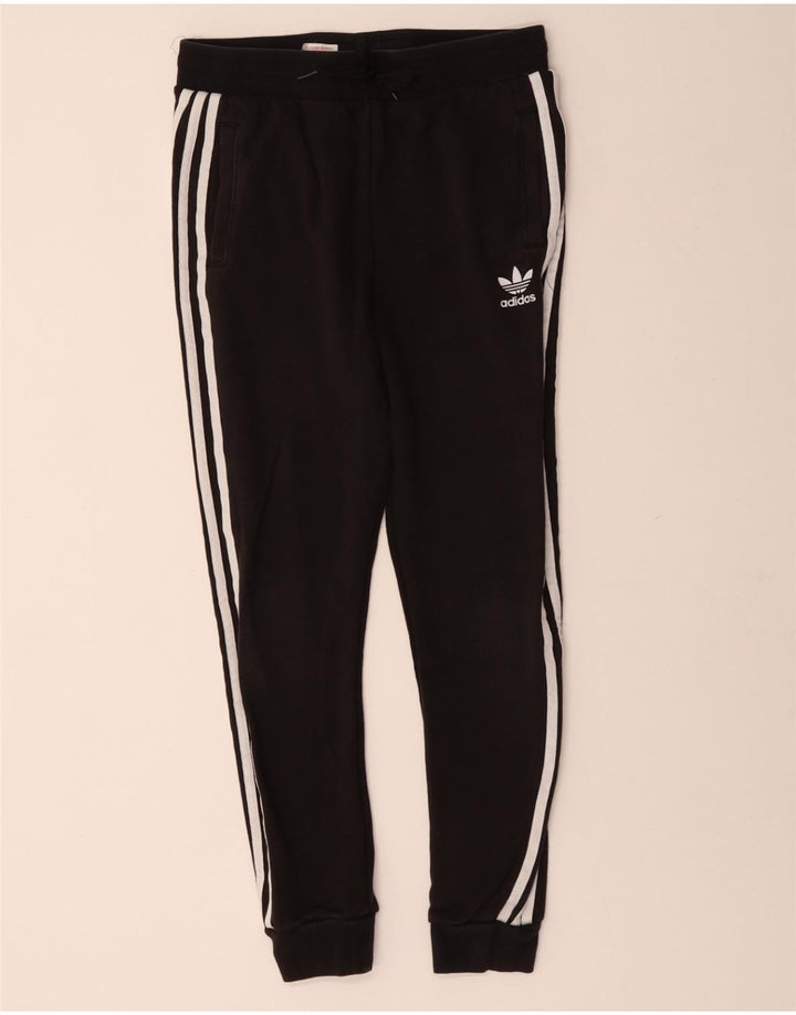 ADIDAS Ženska trenirka Hlače Joggers UK 12 Srednje crni pamuk