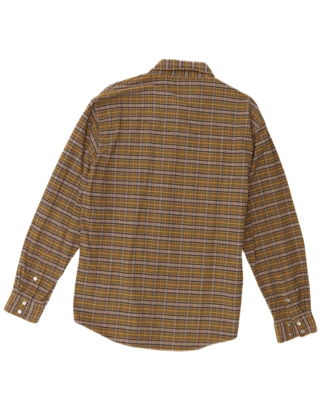 Wrangler muška flanelska košulja, veliki kaki karirani pamuk