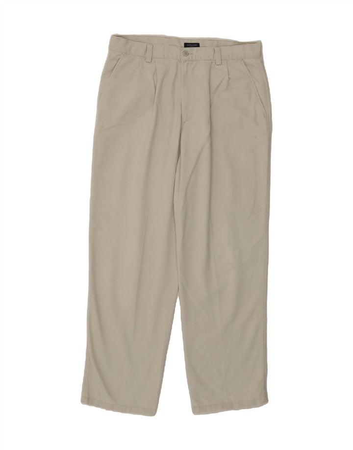 DOCKERS Mens Straight Chino Trousers W34 L31 White Vintage Dockers and Second-Hand Dockers from Messina Hembry 
