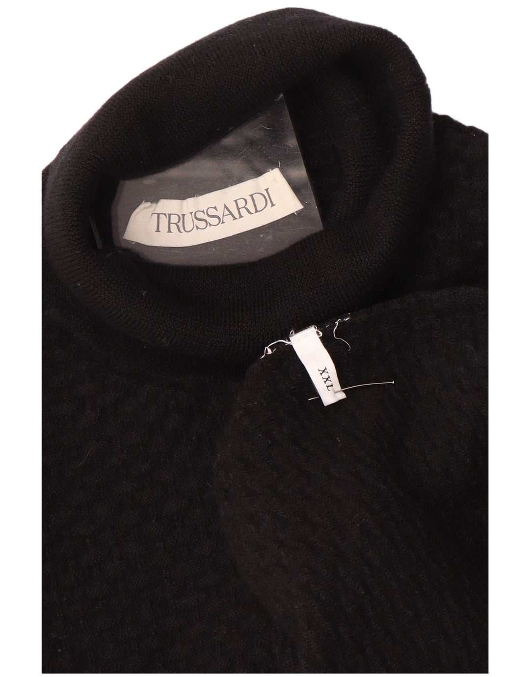 TRUSSARDI ženski pulover s rol izrezom UK 20 2XL crni