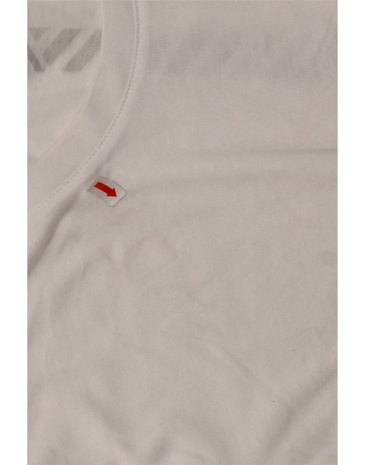 NEW BALANCE Ženska skraćena majica s kratkim rukavima UK 10, mali bijeli pamuk