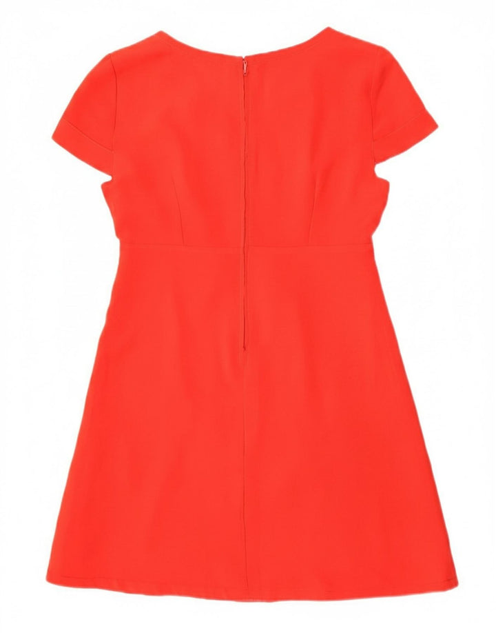 VINTAGE Womens A-Line Dress UK 12 Medium Red