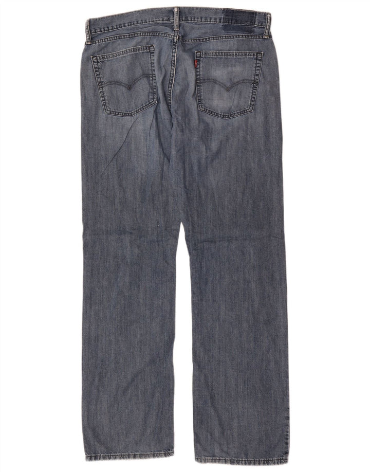 Levi's ženske ravne traperice W36 L34 plavi pamuk