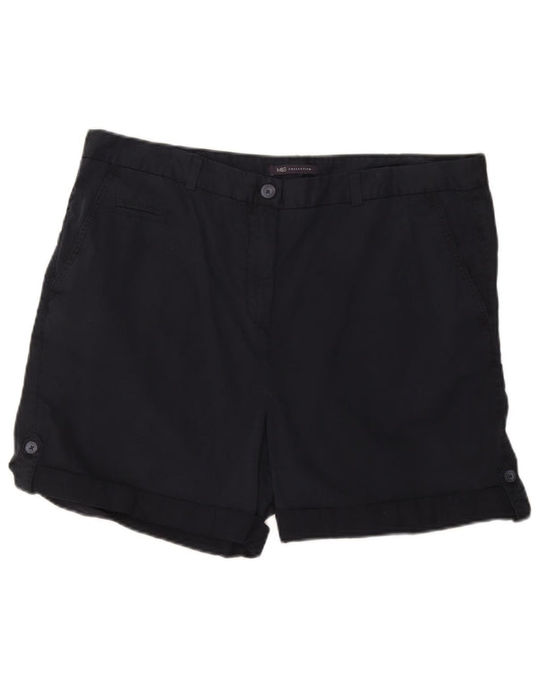 Marks & Spencer ženske chino kratke hlače UK 18 XL W38 tamnoplavi pamuk