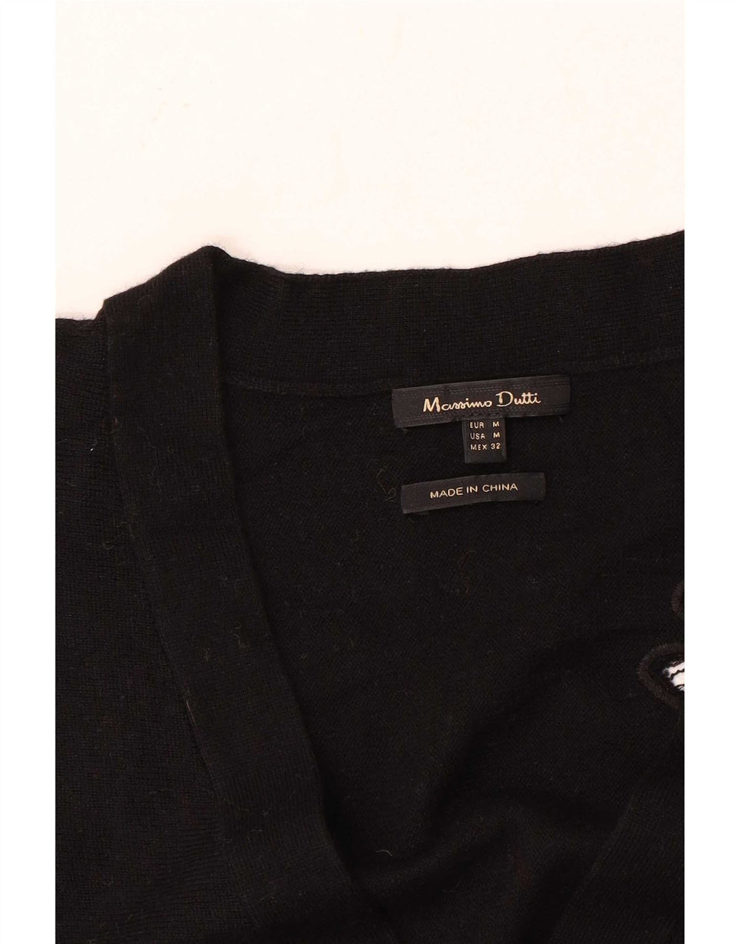 Massimo Dutti ženski prekomjerni džemper UK 14 Srednje crni cvjetni