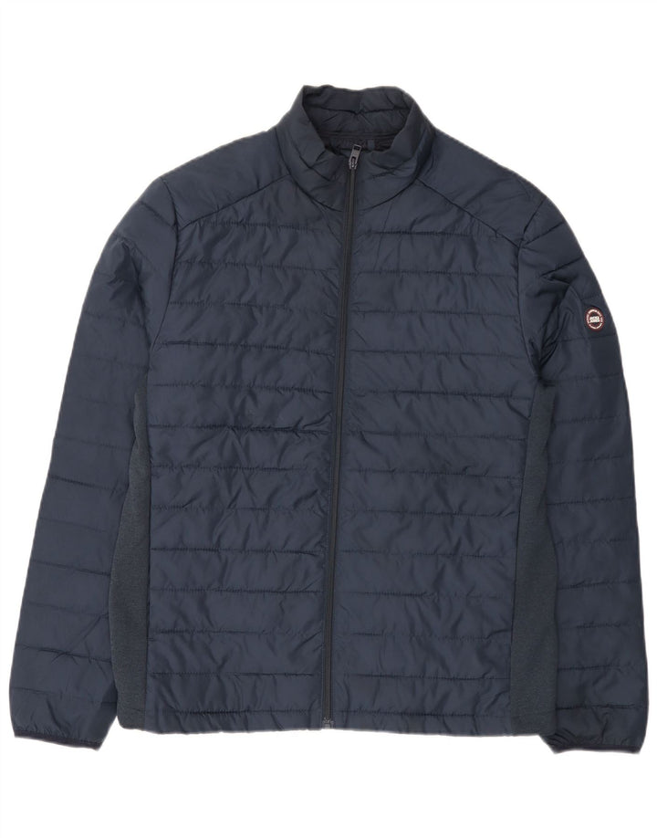 Jack & Jones muška podstavljena jakna UK 40 Large tamnoplava