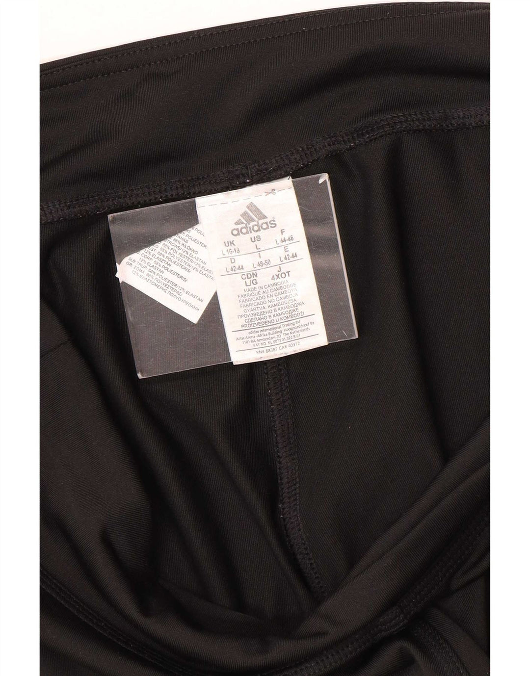 Adidas ženske Climalite Capri tajice UK 16/18 velike crne poliesterske