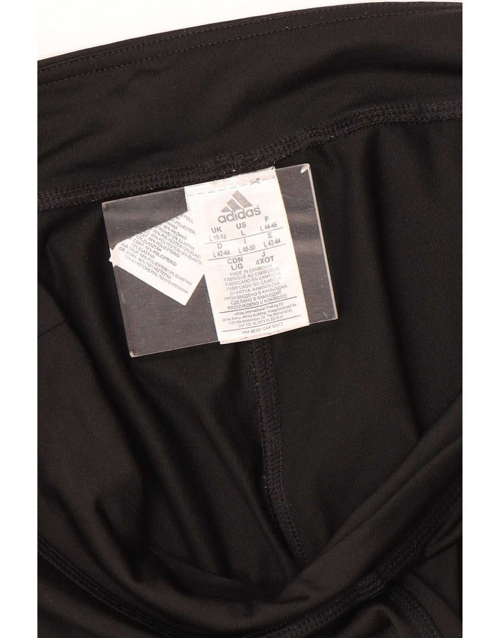Adidas ženske Climalite Capri tajice UK 16/18 velike crne poliesterske