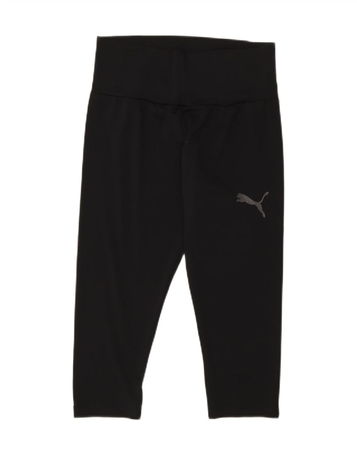 Puma ženske Capri tajice UK 12 Srednje crni poliester