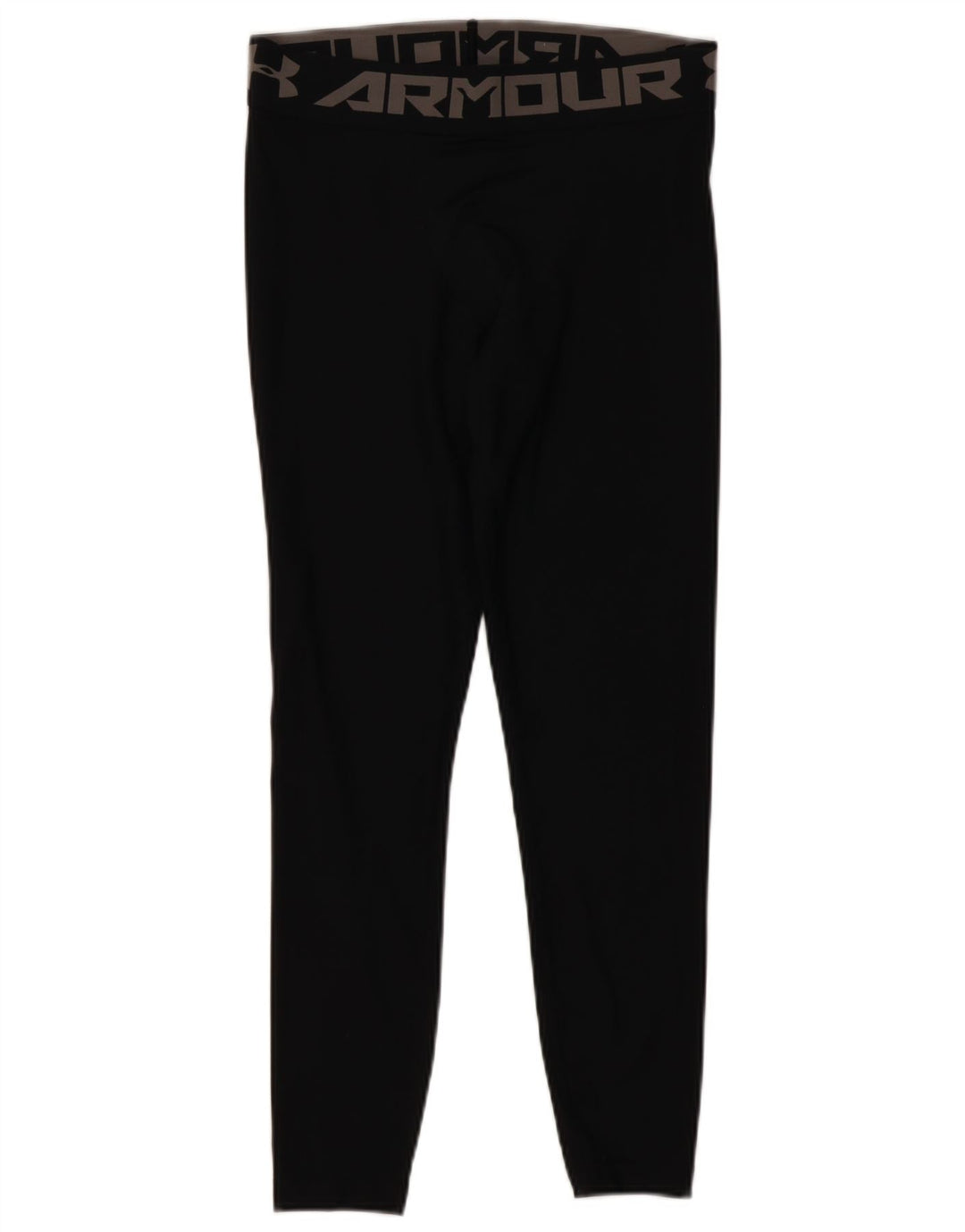 UNDER ARMOUR Womens Crop Graphic Leggings UK 14 Large  Black Polyester