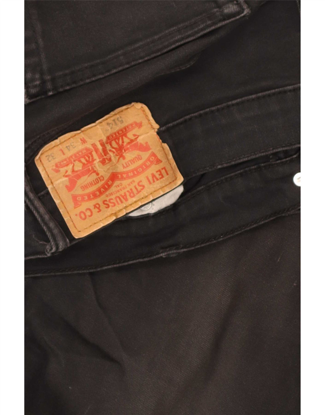 Levi's muške 514 ravne traperice W34 L32 crne